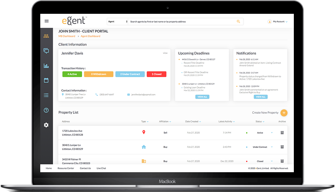 Brokerage Firm Client Portal